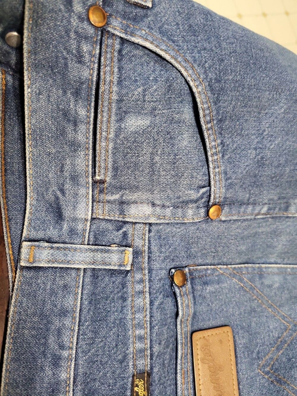 Lot of 3 Vintage Wrangler 936 Cowboy Cut Slim Fit Jeans 31x34 Blue Denim Bundle - Picture 12 of 16